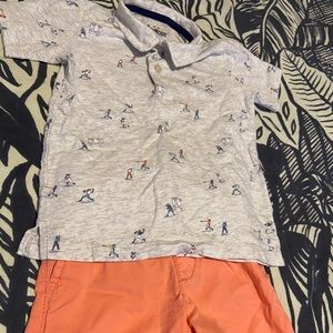 Preppy classic baseball outfit 2t